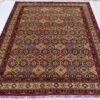 Authentic Afghan Hand-Knotted Rug | Zeerhaki Design with Rich Geometric Motifs