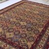 Authentic Afghan Hand-Knotted Rug | Zeerhaki Design with Rich Geometric Motifs