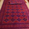 Authentic Afghan Hand-Knotted Rug | Zeerhaki Design with Geometric ‘Gul’ Pattern