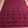 Authentic Afghan Hand-Knotted Rug | Zeerhaki Design with Geometric ‘Gul’ Pattern